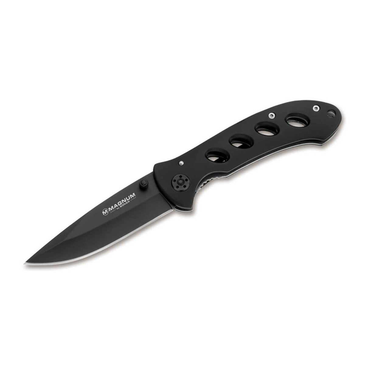 BOKER Shadow Klapptaschenmesser Drop-Point-Form 440A Edelstahl schwarz