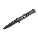 BOKER Urban Tank Taschenmesser, klappbar, schwarz beschichtete 440A-Stahlklinge, sicherer Griff