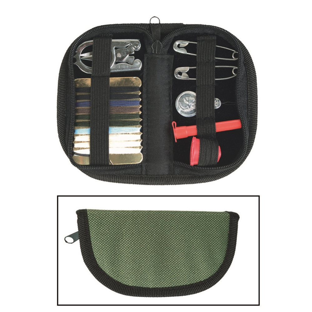 Mil-Tec Nähset Tasche Reise Camping Reparatur Survival Set Olive Darb
