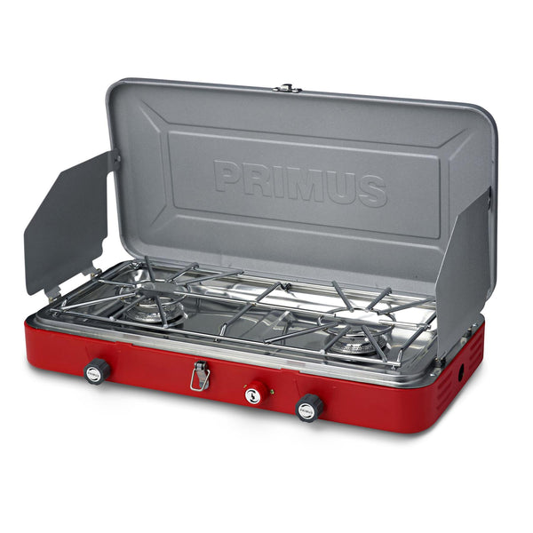 Primus Atle II tragbarer Campingkocher mit zwei Brennern, Kochgeschirr für die Outdoorküche