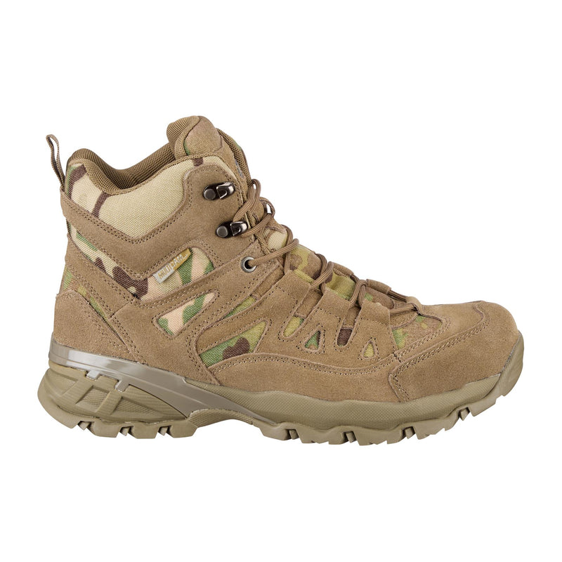 Teesar SQUAD MULTICAM Stiefel mit seitlichem Reißverschluss für Camping, Wandern, Trekking, Kampfschuhe
