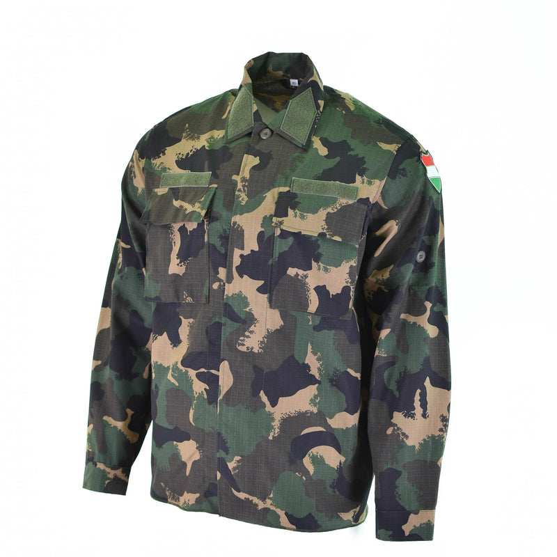Echtes ungarisches Armeehemd M90 4-farbiges Camouflage Langarm Militär NEU