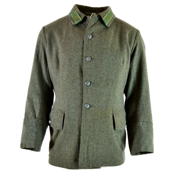 Echte Vintage-Uniformjacke M39 der schwedischen Armee aus Wolle aus dem Zweiten Weltkrieg, 1940er-Jahre, Militärgrau