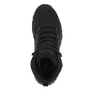 MIL-TEC Taktische Stiefel, atmungsaktiv, Advanta-Material, wasserdicht, für den Außenbereich, Schwarz, von oben dargestellt, mit robusten Schnürsenkeln und langlebigem Design