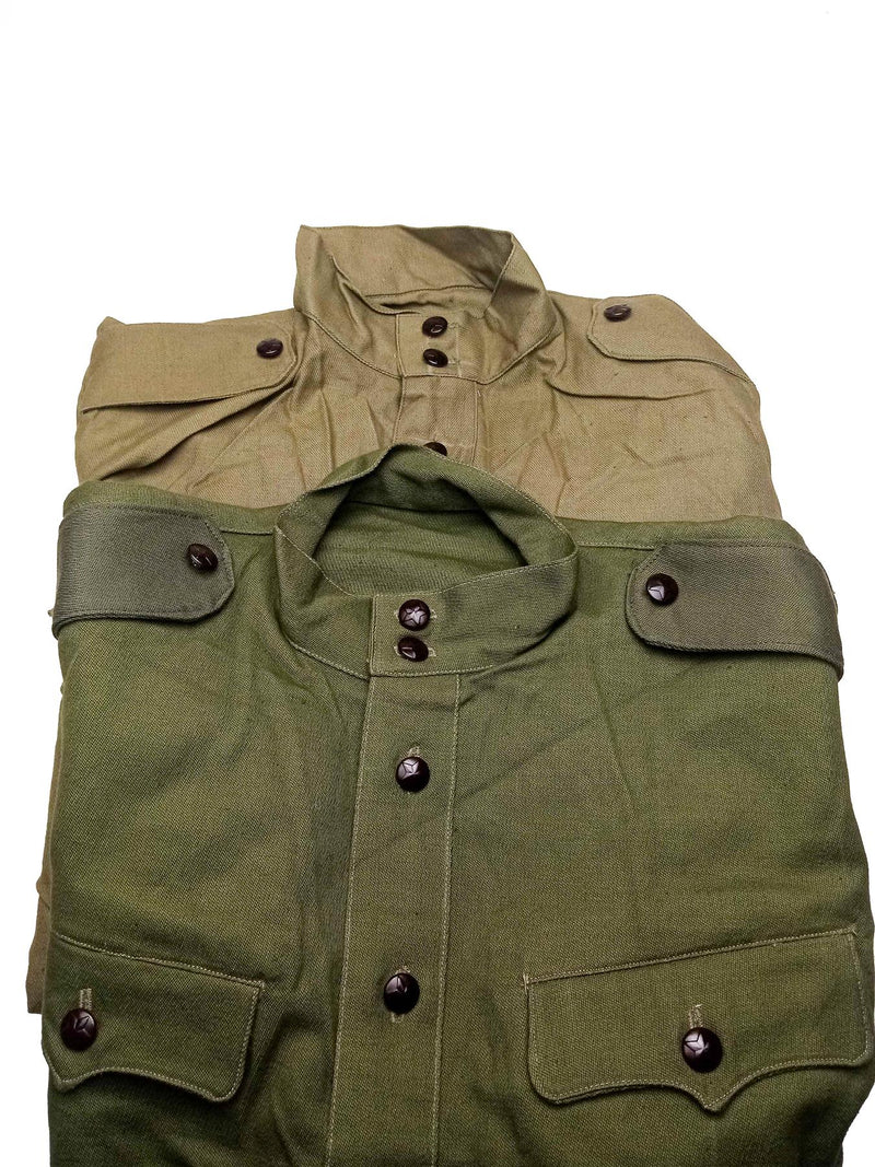 Original bulgarische Armee olivgrünes Khakihemd Jacke Kampf Militär Langarm