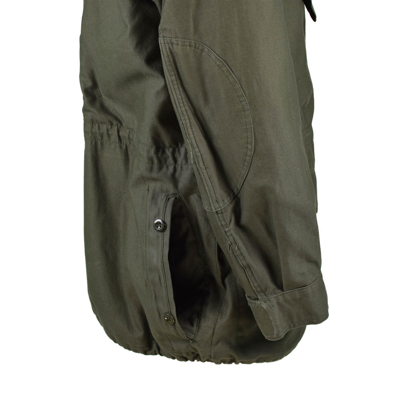 Echte belgische Armee Feldjacke M64 Militär Baumwolle wasserdicht Parka Olive NEU