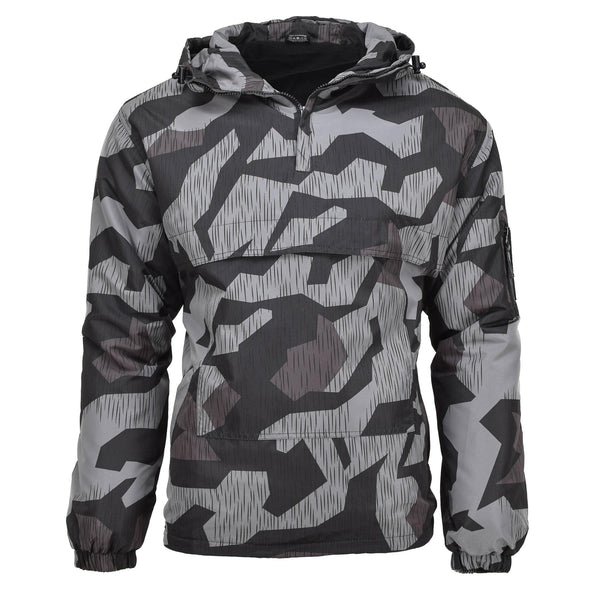 MIL-TEC Anorak Jacke Splitter Nachttarnung Winddicht Kapuze Warm Sportbekleidung