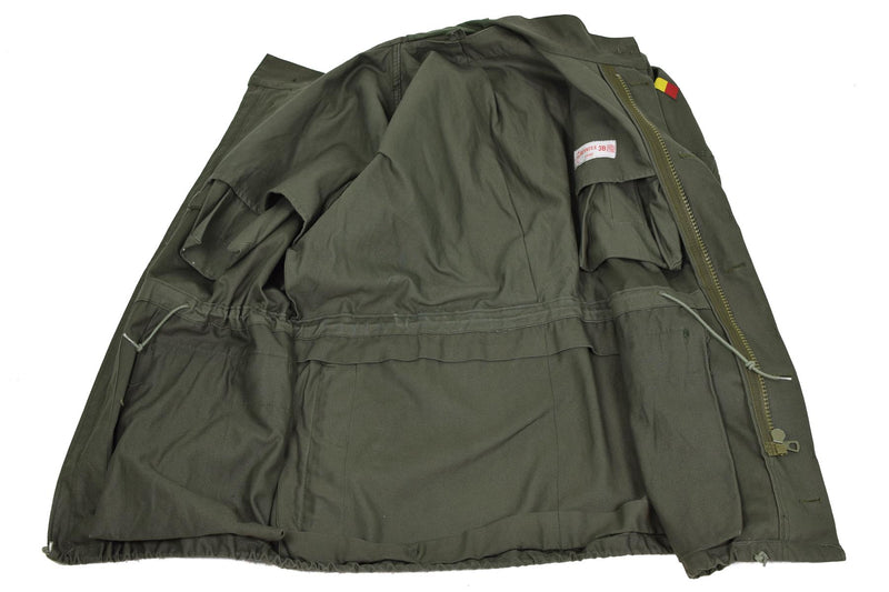 Echte belgische Armee Feldjacke M64 Militär Baumwolle wasserdicht Parka Olive NEU