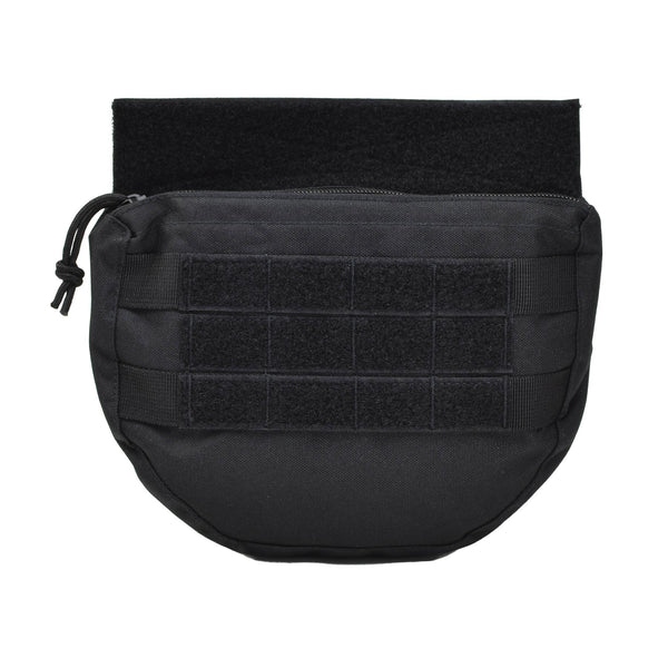 MIL-TEC Dropdown-Tasche klein taktische Mehrzwecktasche Frontpanel Molle Typ schwarz