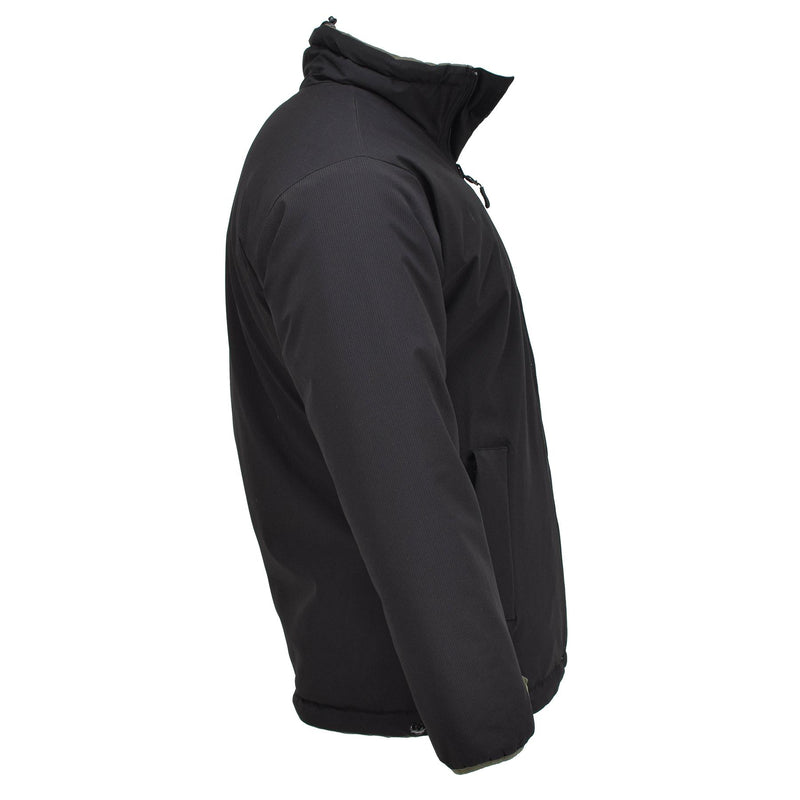 MIL-TEC Deutsche Militärjacke für kaltes Wetter, wendbar, winddicht, Grün/Schwarz, NEU