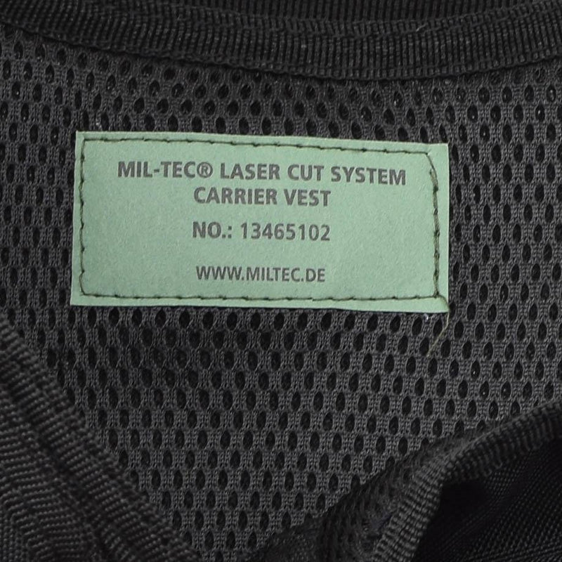 MIL-TEC LASER CUT taktischer Plattenträger für den Kampf Militärweste Molle komprimierbar Schwarz