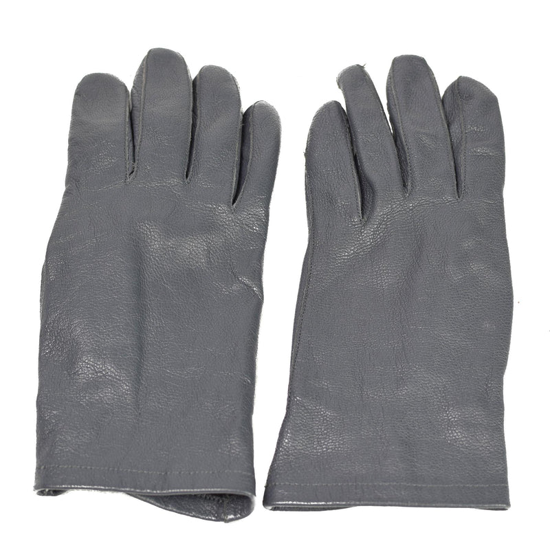 Originale Bundeswehr Lederhandschuhe grau taktische Militär Überschussware