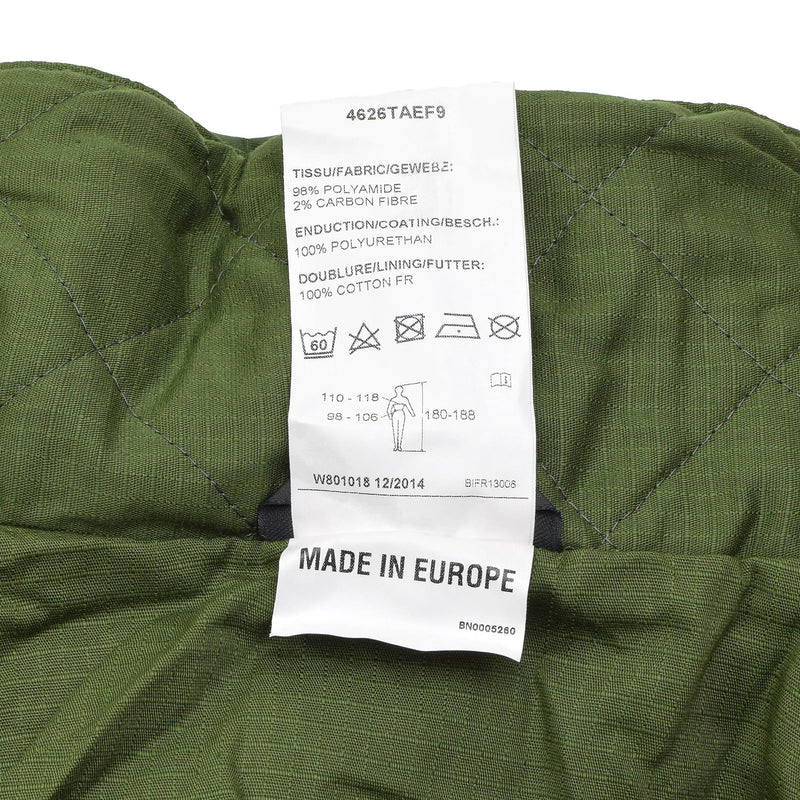 Original belgische Militär Regen lange Jacke mit Futter oliv wasserdicht Feld NEU