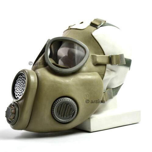 Militärische Gasmaske M-10 der tschechischen tschechoslowakischen Armee. Neues komplettes Set. CZ-Gasmaske M10