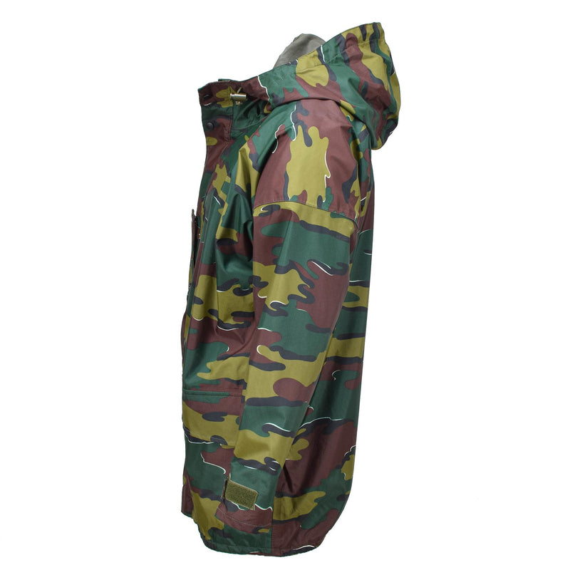 Original belgische Militär-Regenjacke mit Jigsaw-Tarnung, Seyntex-Regenmantel