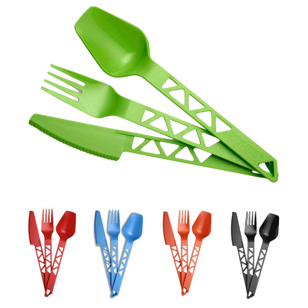 Primus Lightweight Trail Outdoor Besteck Set Camping Kunststoff Löffel Messer Gabel