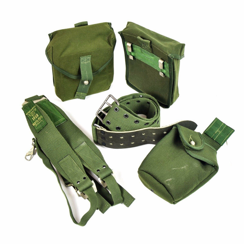 Original schwedische Armee Webbing Rig System 304 taktischer Gürtel H-Straps Hosenträger