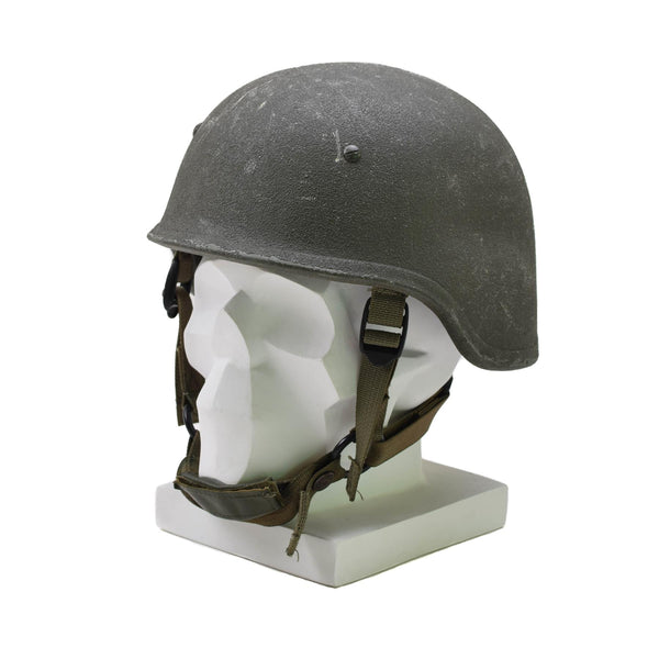 Original italienischer Militärhelm Ballistics TP OD grün mit Abdeckung für taktischen Kampf