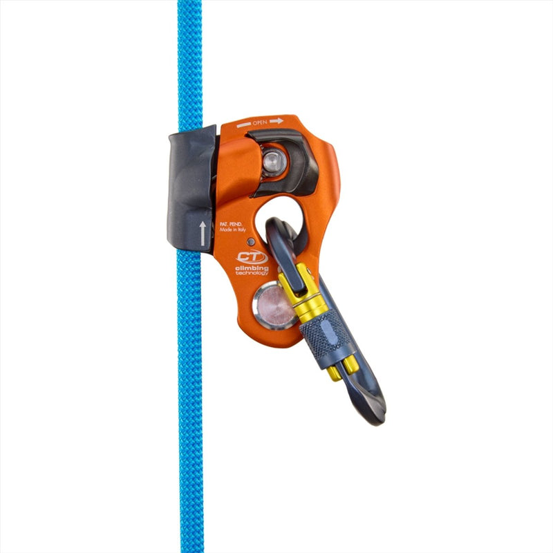 Klettertechnologie Cric Progress erfassen die Riemenscheibe Aluminium Edelstahl Orange