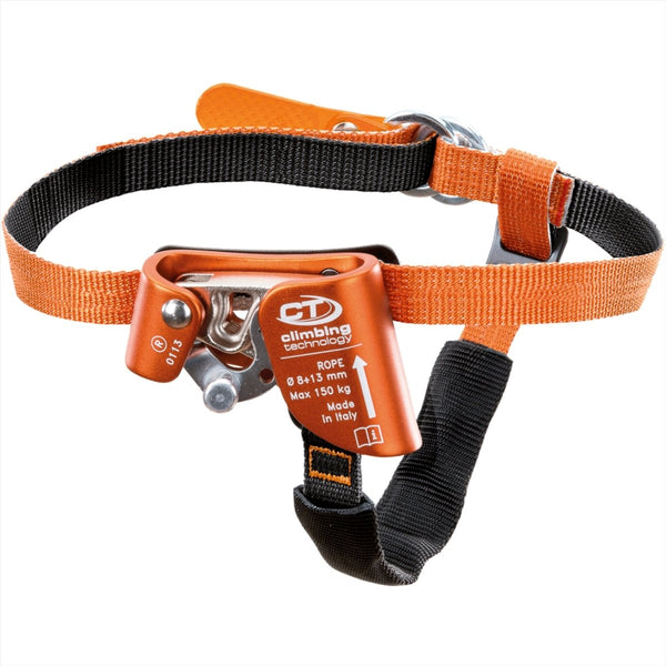 Klettertechnologie Schnell-a-Fuß-Ascender linke Seil Klettern Orange