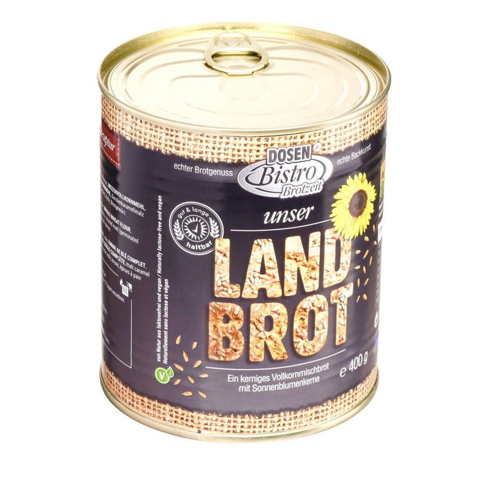 CONVAR DosenBistro Vollkorn-Mischbrot, lange Haltbarkeit, Notfallnahrung, 400 g – GoMilitar