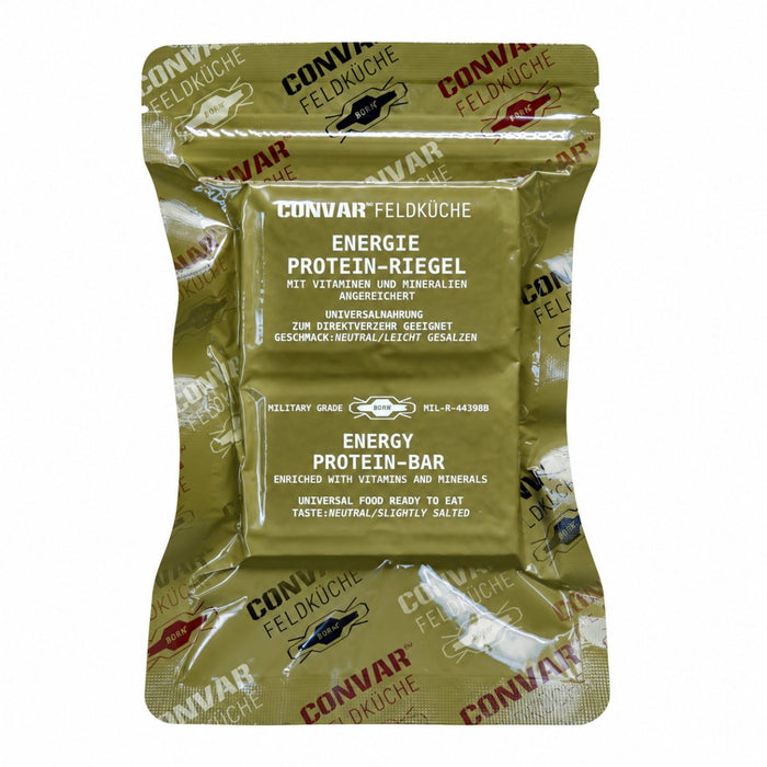 CONVAR Feldküche Energy Protein Bar Military Grade 10-Year Shelf Life 120g - GoMilitar