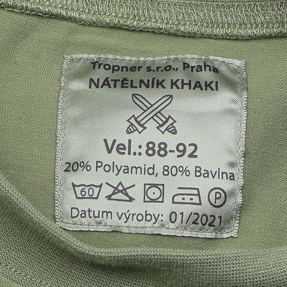 Tschechisches Militärhemd langärmelig oliv Unterwäsche 2. Schicht Wanderuniform NEU
