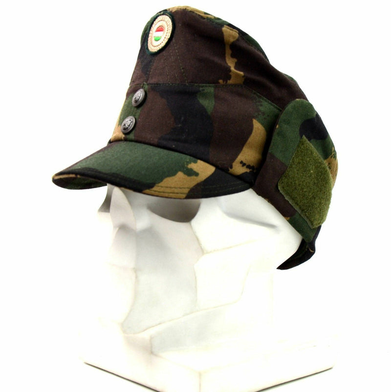 Echte ungarische Tarnmütze der Armee, Wintermütze, Militärmütze, Feldmütze mit farbigem Abzeichen, NEU