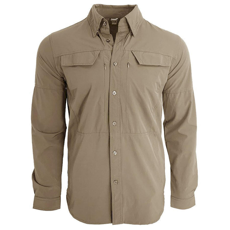 TEXAR Langarm Militärhemd Slim Fit Strapazierfähiges Kleidungsstück Klassische Armeehemden