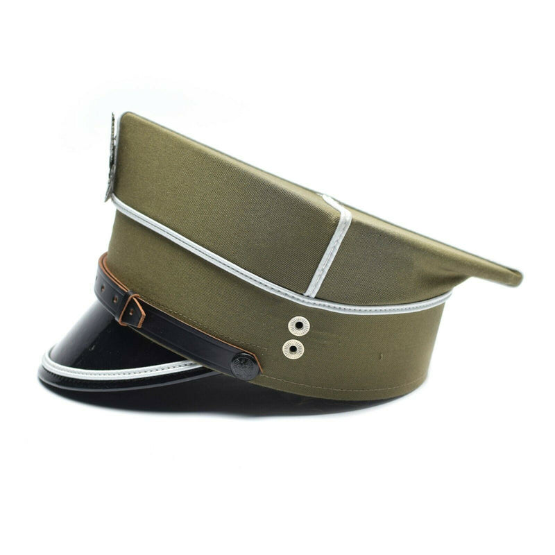 Original polnische Militär-Schirmmütze, polnischer Armeeoffizier, mit Adlerkokarde, NEU