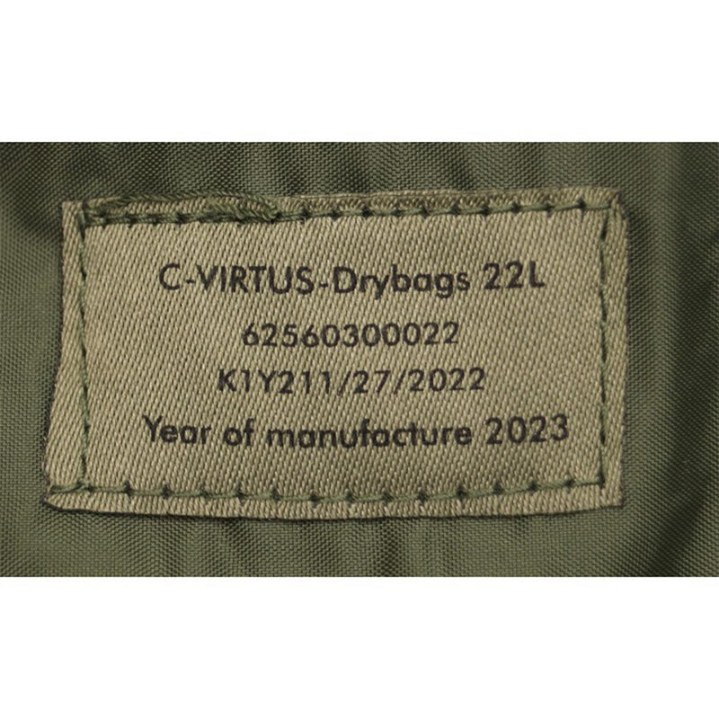 Original britisches Militär 22L Dry Bag oliv wasserdicht verschweißte Nähte Rolltop NEU