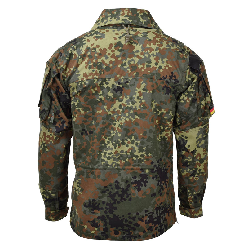 Leo Kohler Army Tactical Flectarn Camo Jacke mit Reißverschluss Feldkampf verstellbar