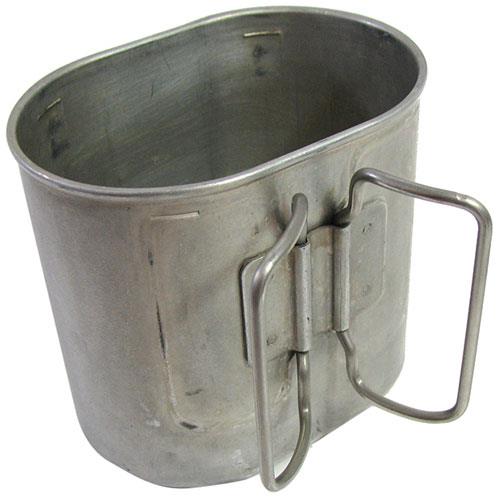 Original Schweizer Armee Truppen Vintage Aluminium Schmetterling Feldflasche Mess Militär Tasse