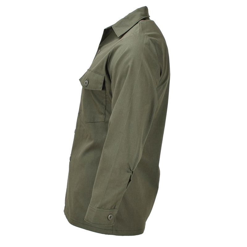 Original US Army Langarm Taktisches Hemd oliv Fatigue Militär Feld NEU