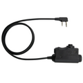 EARMOR M51 PTT-Kommunikationsadapter Kenwood 2-Pin-Funkanschluss Schwarz