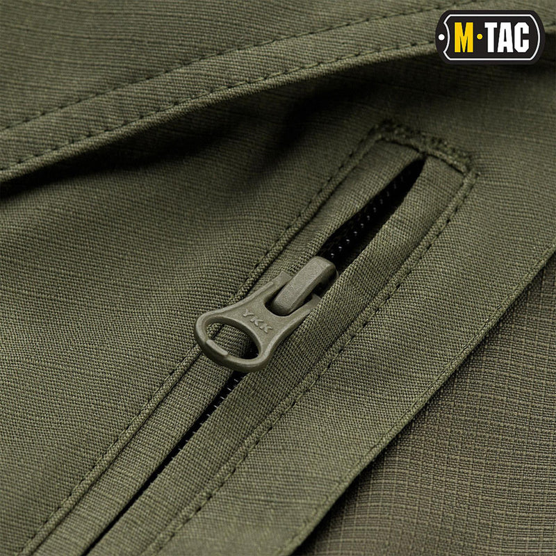 M-TAC Bermudashorts im Army-Stil, Kampfhose, dehnbares Ripstop in Militärqualität, Olivgrün