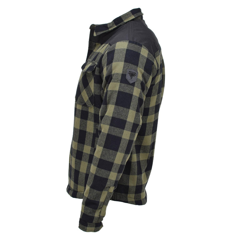 MIL-TEC Bundeswehr Holzfällerjacke kariert warm schwarz oliv NEU