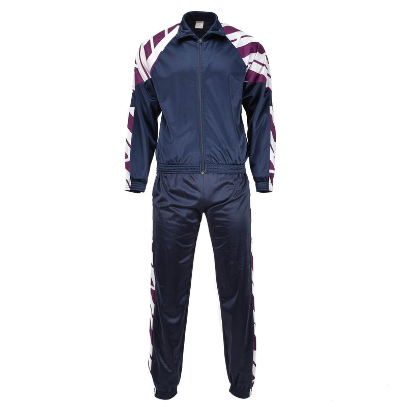 Original Französische Militärschule Jogginghose Sporthose gestreift Laufen Wandern