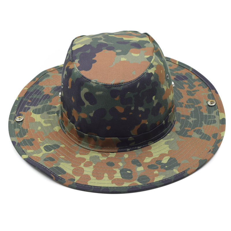 MFH Marke Militärischer Buschhut Flecktarn Panamahut Dschungel Sommermütze NEU