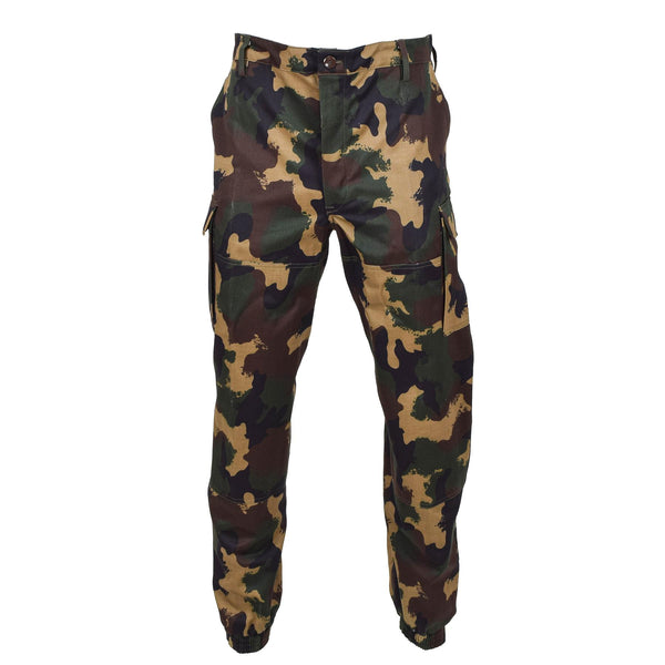 Original ungarische Feldtruppenhose M1990 Woodland Camo verstärkt NEU