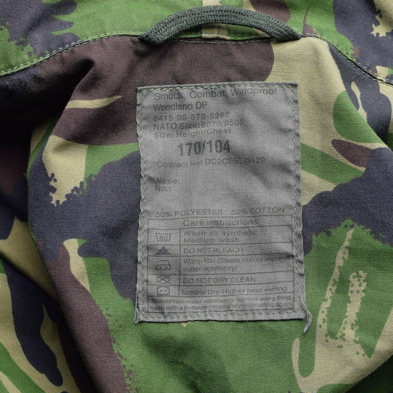 Echte britische Militär-Kampfjacke, Feldjacke mit Kapuze, winddicht, DPM-Tarnung