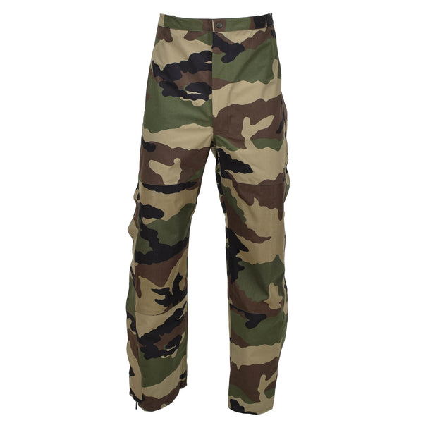 Original französische Militär Regenhose wasserdichte Trilaminathose Hosenträger NEU