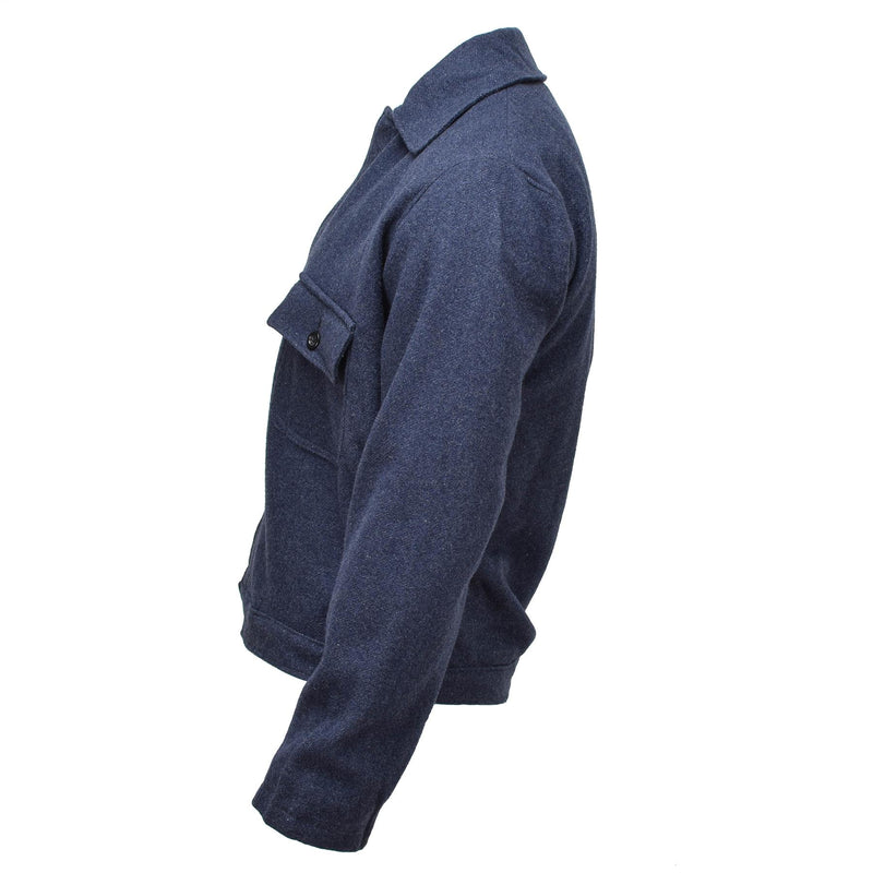Original italienische Armee Vintage Ike Jacke Wollbluse Kleid Jacke Uniform blau