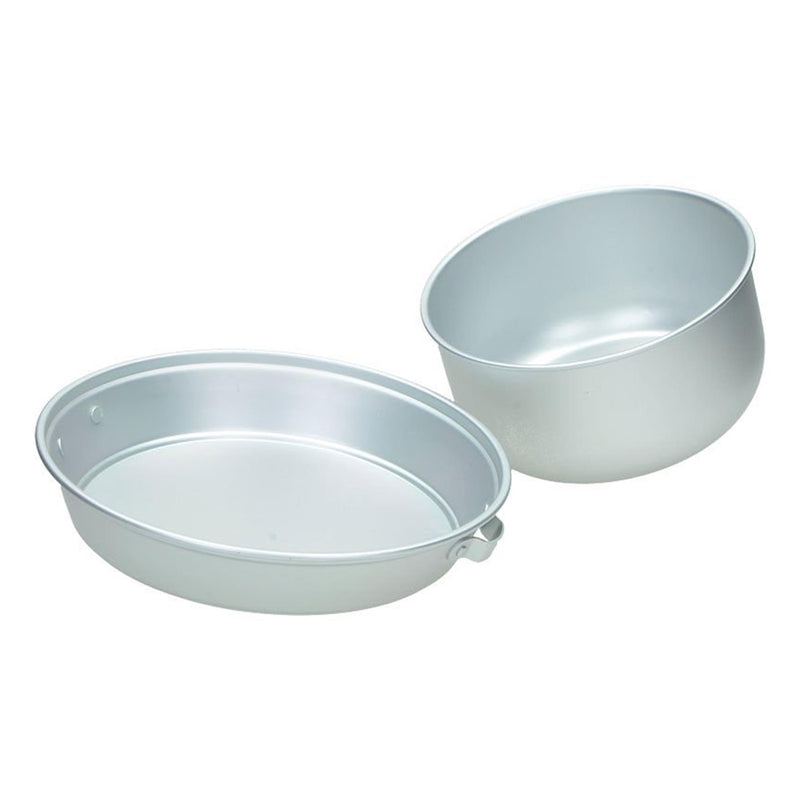 MIL-TEC Campingkocher-Set Outdoor Kochgeschirr Set Spiritusbrenner Aluminium Topf Pfanne