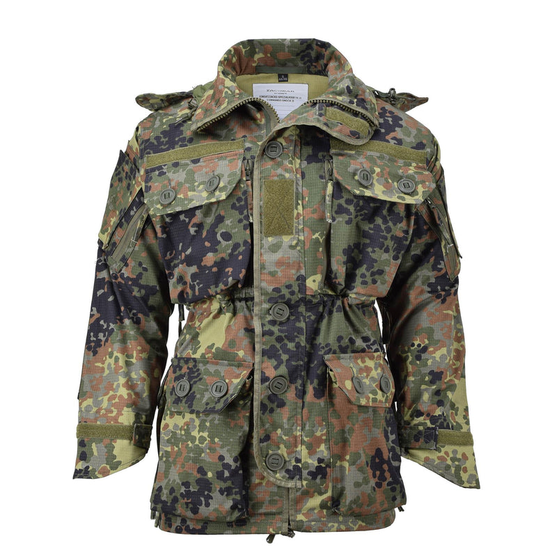 TACGEAR Marke Militärischen stil kommando smock jacke full-zip ripstop flecktran