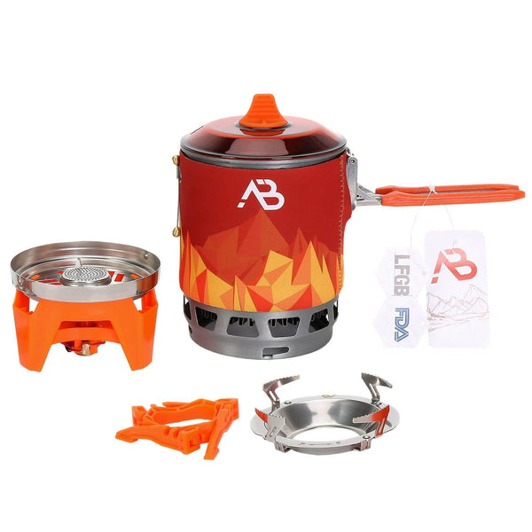 A.Blochl AB-3 Outdoor Kocher System Set Leichtgewicht Trekking Wanderküche NEU