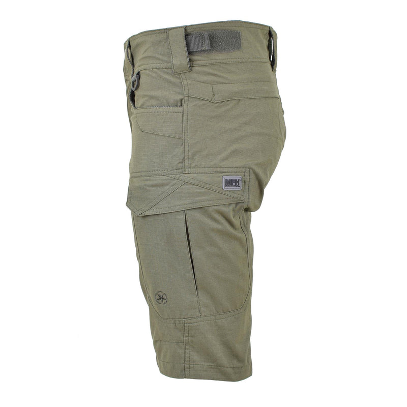 MFH Marke Militär-Stil Shorts Bermuda robuste Baumwolle Ripstop oliv Uniform NEU