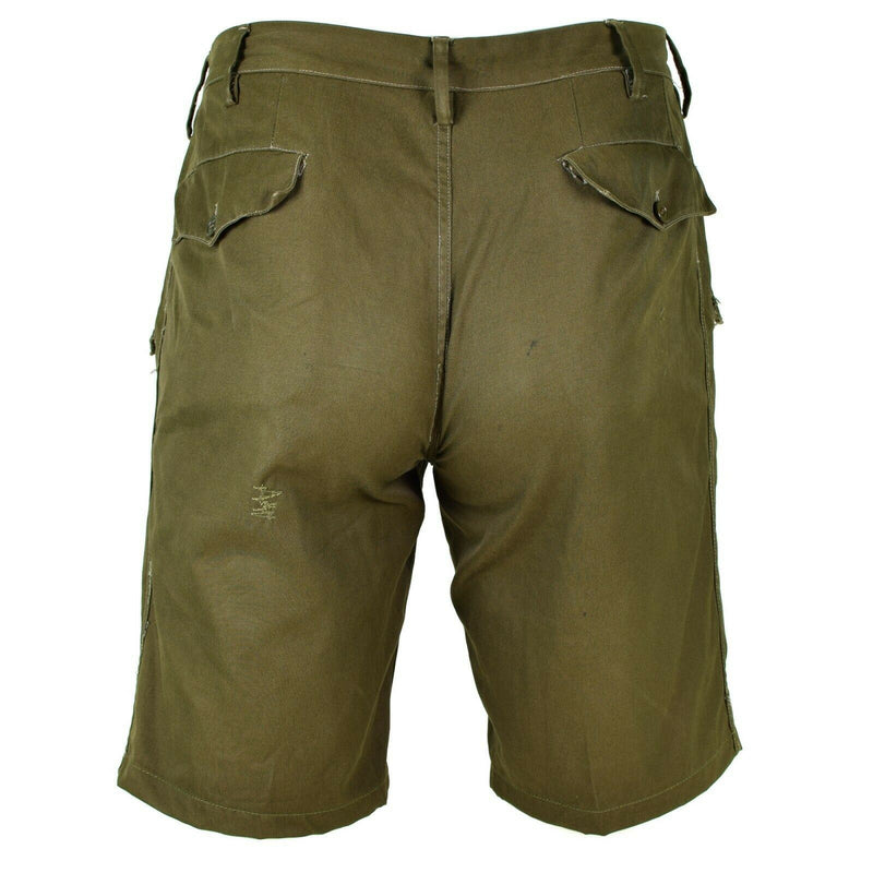 Echte italienische Armee Shorts Olive Chino Militär Feld Bermuda Vintage BDU