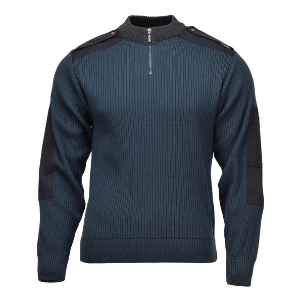 Original niederländischer Militärpullover, Wintersportpullover, Pullover für kaltes Wetter, blau