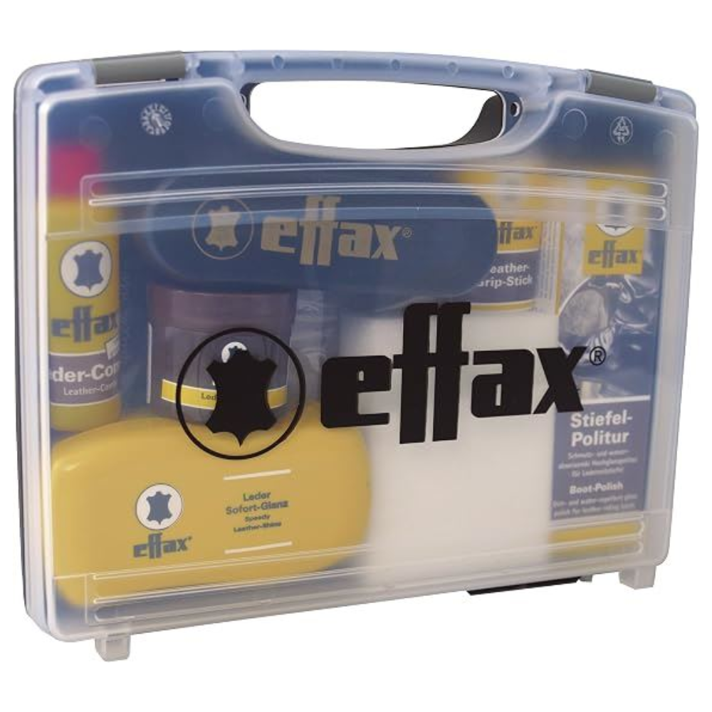 Effax Lederpflegeetui Komplettes Lederreinigungs- und Polierset Reiseset
